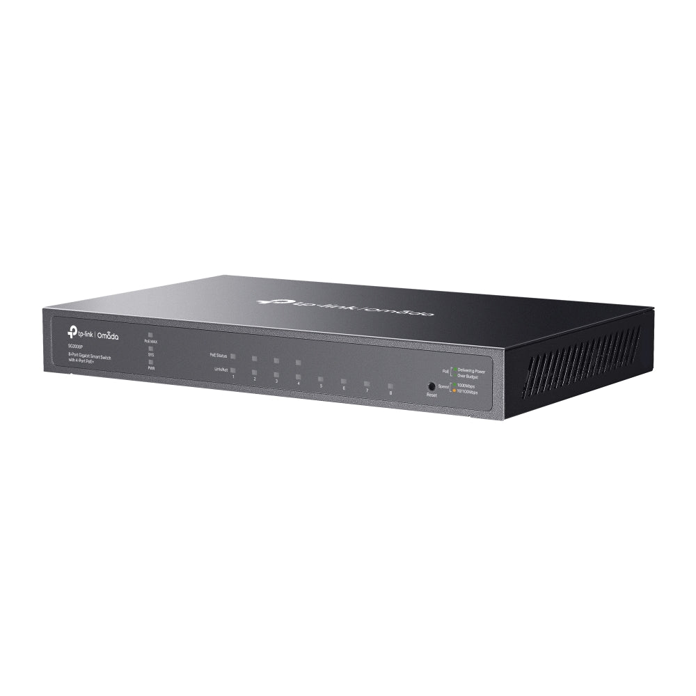 TP-Link SG2008P – Omada 8-Port Gigabit Smart Managed Switch with 4-Port PoE+