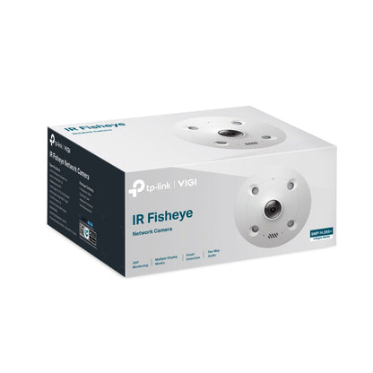 TP-Link VIGI S655I 5MP 360° IR Fisheye Network Camera – Ultra HD Indoor Surveillance Solution with Smart Detection & Audio, IP67/IK10 Rated