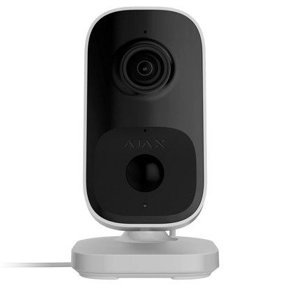 AJAX#119711 Ajax IndoorCam Wi-Fi Security Camera with AI Detection – White / Black