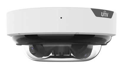 Uniview IPC8645EA-ADZKM-I1 4 x 5MP MultiView Wise-ISP VF IR Dome Network Camera, 20MP Super Startlight IR 4-Directional Panoramic, Pro Series