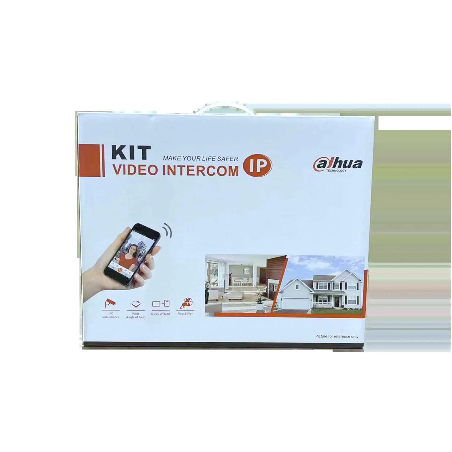 Dahua DHI‑KTP01L‑AUS(Flush) IP Villa Video Intercom Flush Mount Kit, Outdoor Station + 7″ Indoor Monitor + PoE Switch, IP65 Smart Access Control & Two‑Way Audio