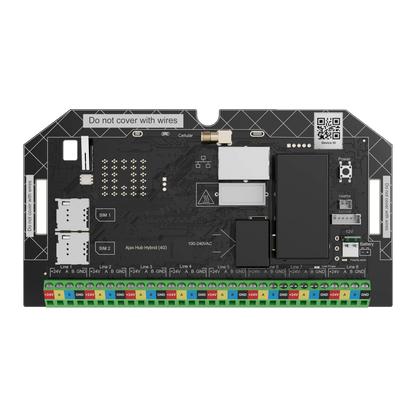 AJAX Superior Fibra Hub Hybrid (4G) Without Casing White Hybrid Security Control Panel for Case D – AJAX#124108