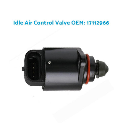 Black idle air control valve with wiring connector and red seal ring
