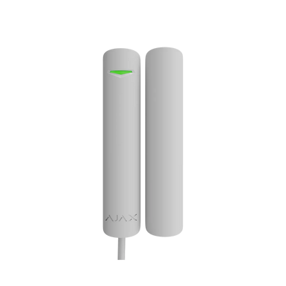 AJAX#61340 Ajax Superior DoorProtect G3 Fibra Opening Detector with Shock, Tilt &amp; Magnetic Masking Protection White / Black