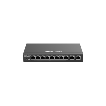 RG-EG210G-P-V3 Reyee Cloud Managed PoE Router – 10 Gigabit Ports, 8 PoE+ Ports, 200 Users, 600 Mbps Throughput
