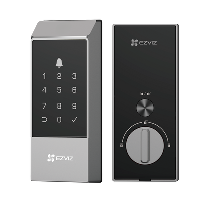 EZVIZ DL04 Smart Deadbolt Lock – Keyless Wi-Fi Door Lock with Passcode Unlock, EZVIZ App Remote Control, Auto-Lock, Anti-Tamper Alarm & Type-C Emergency Power