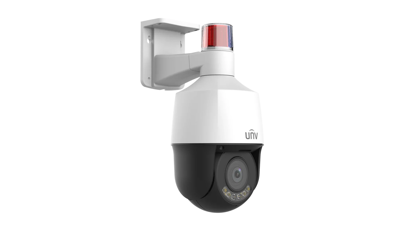 Uniview IPC6324LWH-AX5C-VG2 4MP Tri-Guard OwlView PTZ Network Camera with 5X Zoom, ColorHunter, Smart Tracking, and Built-in Audio CCTV