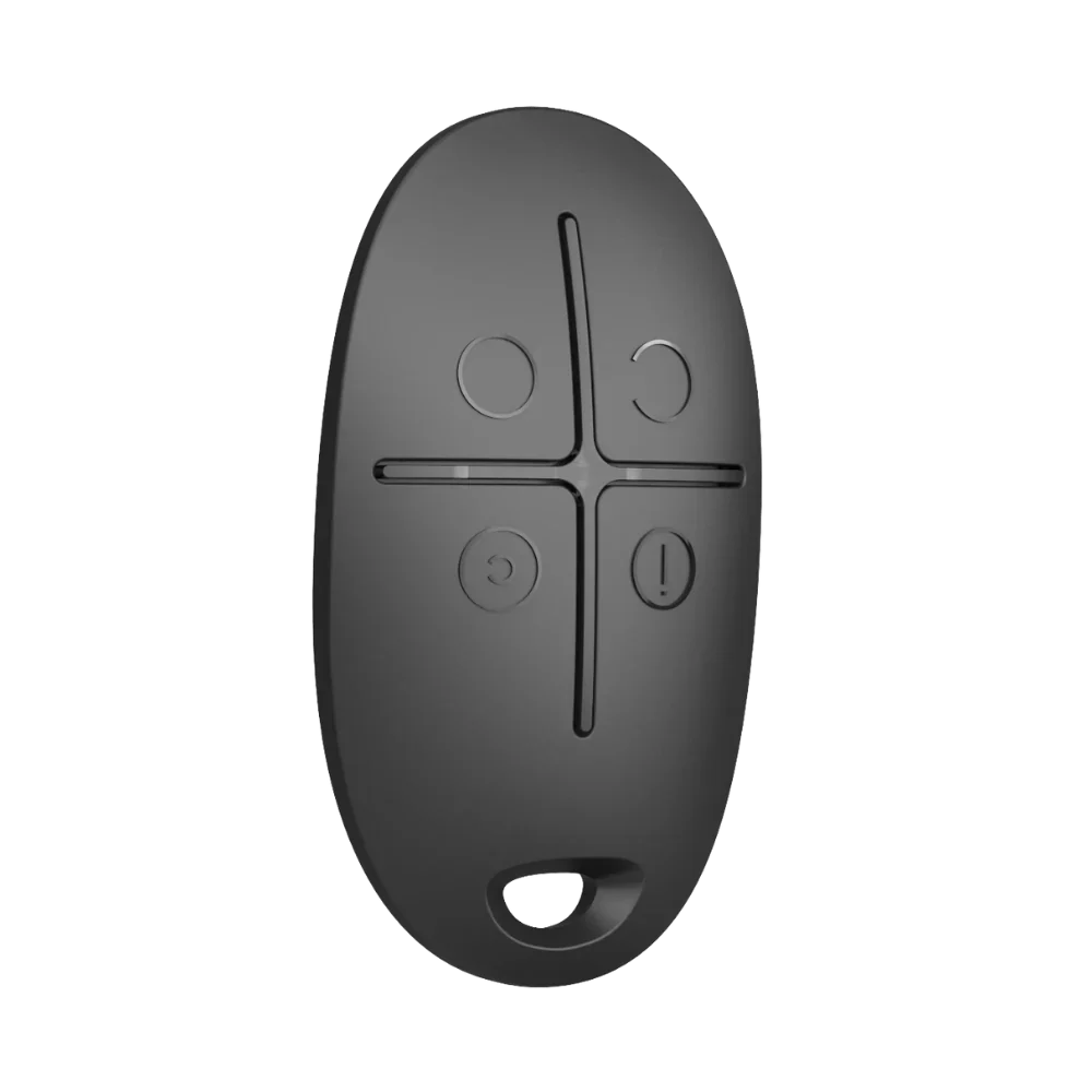 AJAX#30669 – Ajax SpaceControl Jeweller Wireless Key Fob with Panic Button (Black)