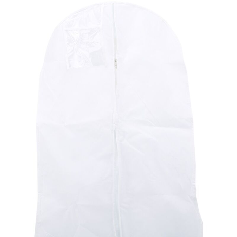 1 Pc Wedding Dress Dust Cover Breathable Non Woven Fabric White, 180 cm