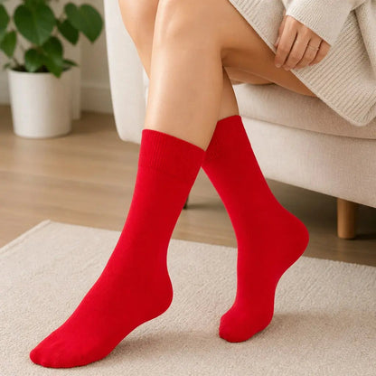 1 Pair Premium Loose Top Socks Cotton Crew Non-Binding Comfort Men Women