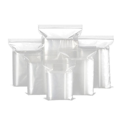 10/100PCS Thick Resealable Ziplock Bags in 12 Sizes Zip Lock Plastic Bags - 4x6cm-100pcs