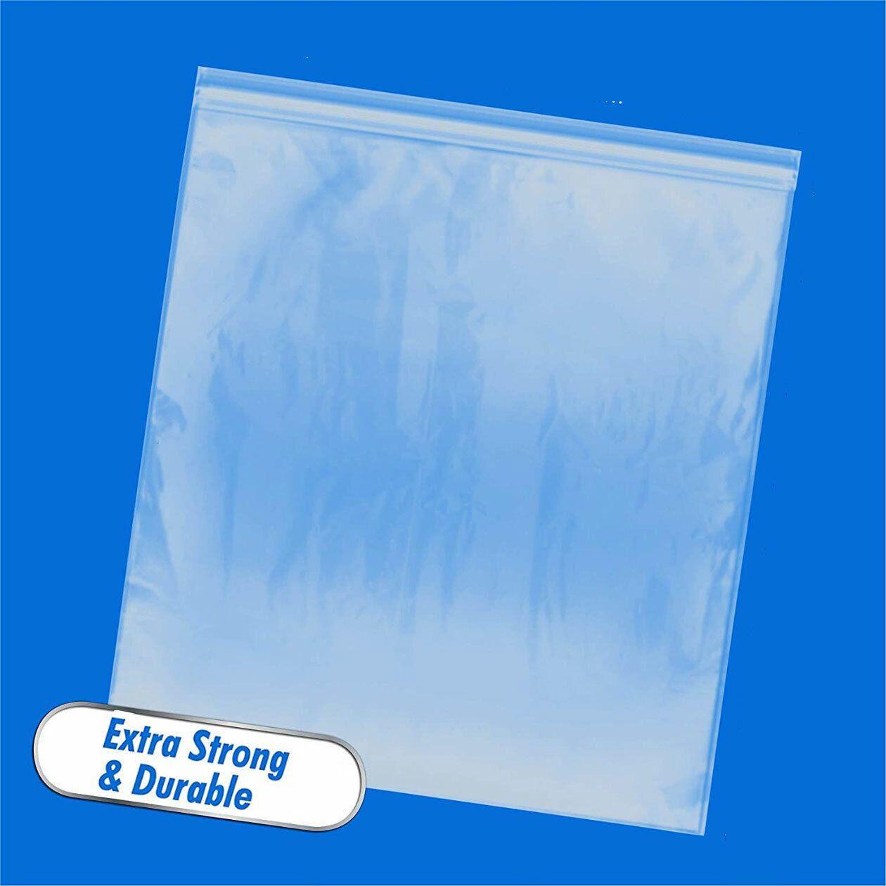 10/100PCS Thick Resealable Ziplock Bags in 12 Sizes Zip Lock Plastic Bags - 4x6cm-10pcs