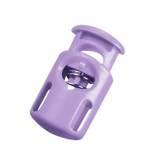 Plastic spring cord lock, purple