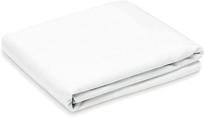 White folded pillowcase fabric, smooth surface and neat edge seam