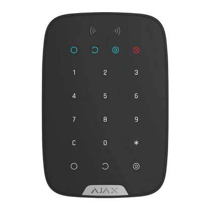 AJAX#30645 – Ajax KeyPad Plus Jeweller Wireless Touch Keypad with Contactless Access (Black)