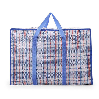 10PCS Large Waterproof Moving Packing Bags Woven Storage Luggage Quilt Bags - Medium
