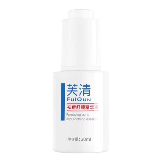 Ful Qun anti-acne soothing serum bottle, 30 ml, white pump