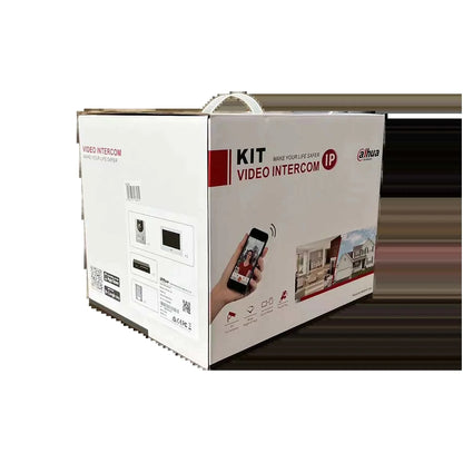 Dahua DHI‑KTP01L‑AUS(Flush) IP Villa Video Intercom Flush Mount Kit, Outdoor Station + 7″ Indoor Monitor + PoE Switch, IP65 Smart Access Control & Two‑Way Audio