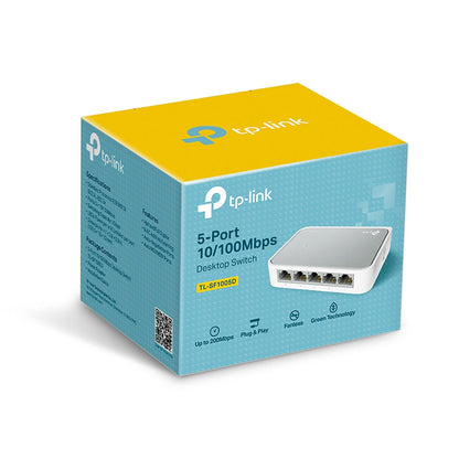 5-Port 10/100Mbps Desktop Ethernet Switch | Energy-Efficient, Plug & Play LAN Expansion