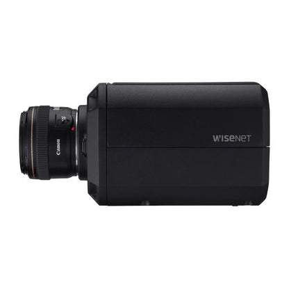 Hanwha Vision HV-TNB-9000 8K AI Network Box Camera – Canon EF Lens Compatible, HDMI Output, AI Analytics T Series