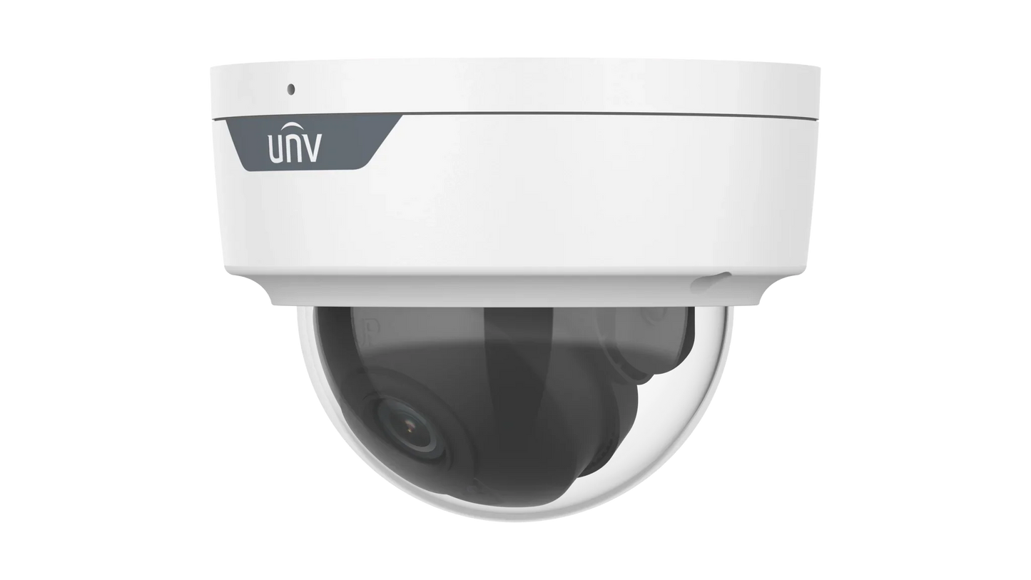 Uniview IPC326SS-ADF28K-I1 6MP HD Intelligent LightHunter IR Fixed Dome Network Camera, 2.8mm, SD Card, WDR, 40m (131ft) IR distance, Built-in Mic, POE, Prime Series
