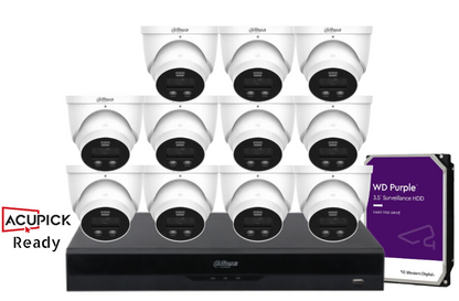 Dahua AcuPick Ready 8MP Starlight CCTV Kit – DH-IPC-HDW3867EM-S-IL-ANZ | 4/8/16 Fixed Turret Cameras + 16CH AI NVR + HDD | Advanced WizSense IP Surveillance System