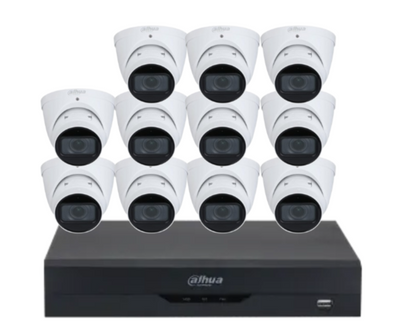 Dahua x16 4MP AI CCTV Kit with 16-Channel WizSense NVR, Vari-Focal Eyeball Cameras + Dual HDD Support – IPC-HDW3441T-ZAS + NVR4216-16P-AI/ANZ