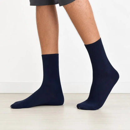 12 Pairs Navy Premium Cotton School Socks