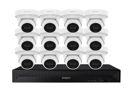 Hanwha Vision x16 8MP AI Dual Light CCTV Kit – 16 Cameras with 16CH NVR & HDD HV-QNE-C9013RL