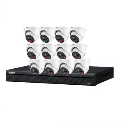 Dahua 8MP TIOC 3.0 12-Camera AI CCTV Surveillance Kit with 16CH WizSense AI NVR System & HDD (DH-IPC-HDW3849H-AS-PV-S2) ACUPICK