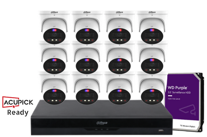 Dahua AcuPick Ready 8MP TiOC PRO Turret CCTV Kit – DH-IPC-HDW3849H-ZAS-PV-ANZ-S2 | 4/8/16 Cameras + 16CH NVR + HDD | AI Smart Surveillance System