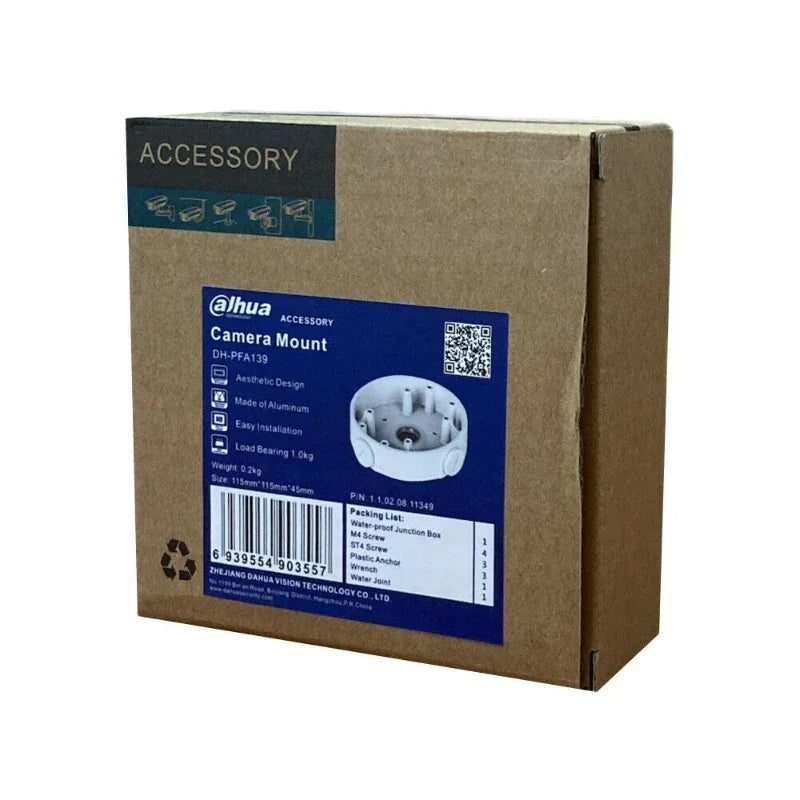 Dahua DH-PFA139 Water-proof Junction Box – Durable Aluminium Housing, Weather-Resistant, for Dahua 3x6x Cameras