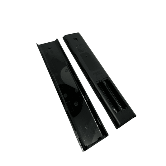 TV remote back cover and battery compartment with contact pins