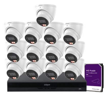 Dahua 16-Camera 6MP CCTV Kit with 16-Channel AI PoE NVR & Dual HDD Support | IPC-HDW3667EM-S-IL-ANZ-TW-1 + NVR4216-16P-AI/ANZ | Premium Smart Surveillance for AU/NZ