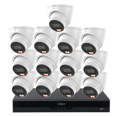 Dahua 16-Camera 6MP CCTV Kit with 16-Channel AI PoE NVR & Dual HDD Support | IPC-HDW3667EM-S-IL-ANZ-TW-1 + NVR4216-16P-AI/ANZ | Premium Smart Surveillance for AU/NZ