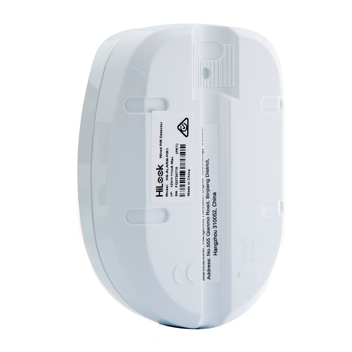 HiLook HA‑ALARM‑PIR2 Wired Dual-Tech PIR & Microwave Motion Detector – 12m, 30kg Pet Immunity, 24GHz Microwave