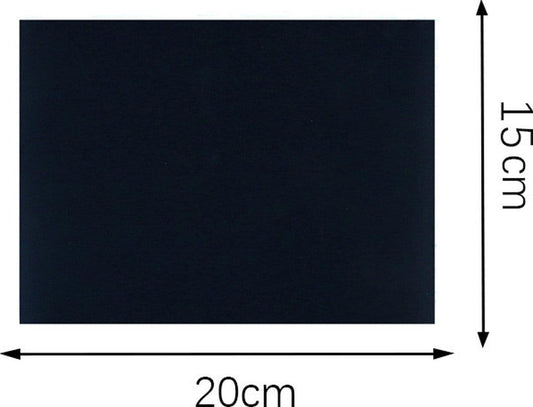 Dark self-adhesive repair patch, 20cm x 15cm rectangle