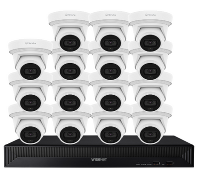 Hanwha Vision x16 8MP AI Dual Light CCTV Kit – 16 Cameras with 16CH NVR & HDD HV-QNE-C9013RL