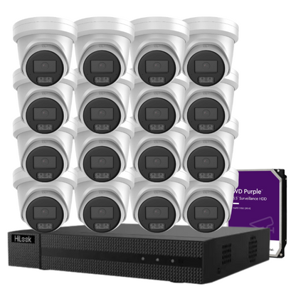 HiLook IPC-T561H-MU 6MP Hi-Color CCTV Kit with 16-Channel PoE NVR + HDD | Supports up to 16 Cameras | SKU: IPC-T561H-MU-16KIT