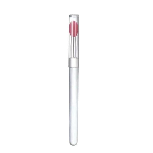 Rose red silicone lip wand with soft crystal tip