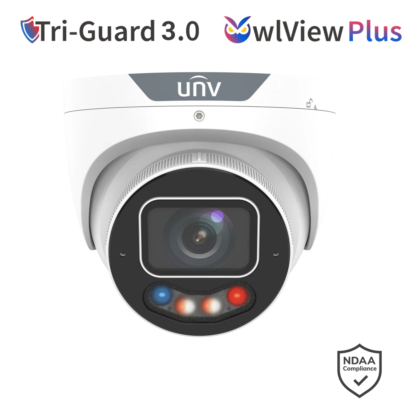 Uniview IPC3636SE-ADZKMC-WP-I1 6MP ColorHunter TriGuard Turret Camera – Dual Light, Smart AI, IK10 Vandal-Proof, IP67