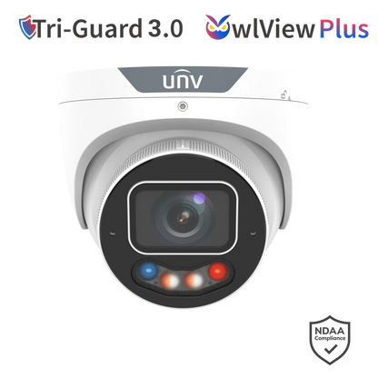 Uniview IPC3636SE-ADZKMC-WP-I1 6MP ColorHunter TriGuard Turret Camera – Dual Light, Smart AI, IK10 Vandal-Proof, IP67
