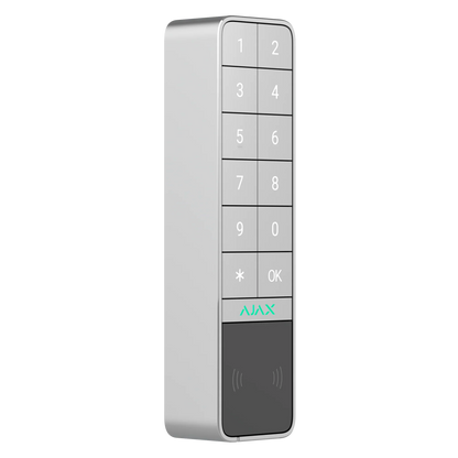 AJAX#99970 – AJAX KeyPad Outdoor Jeweller White Wireless Access Control Keypad