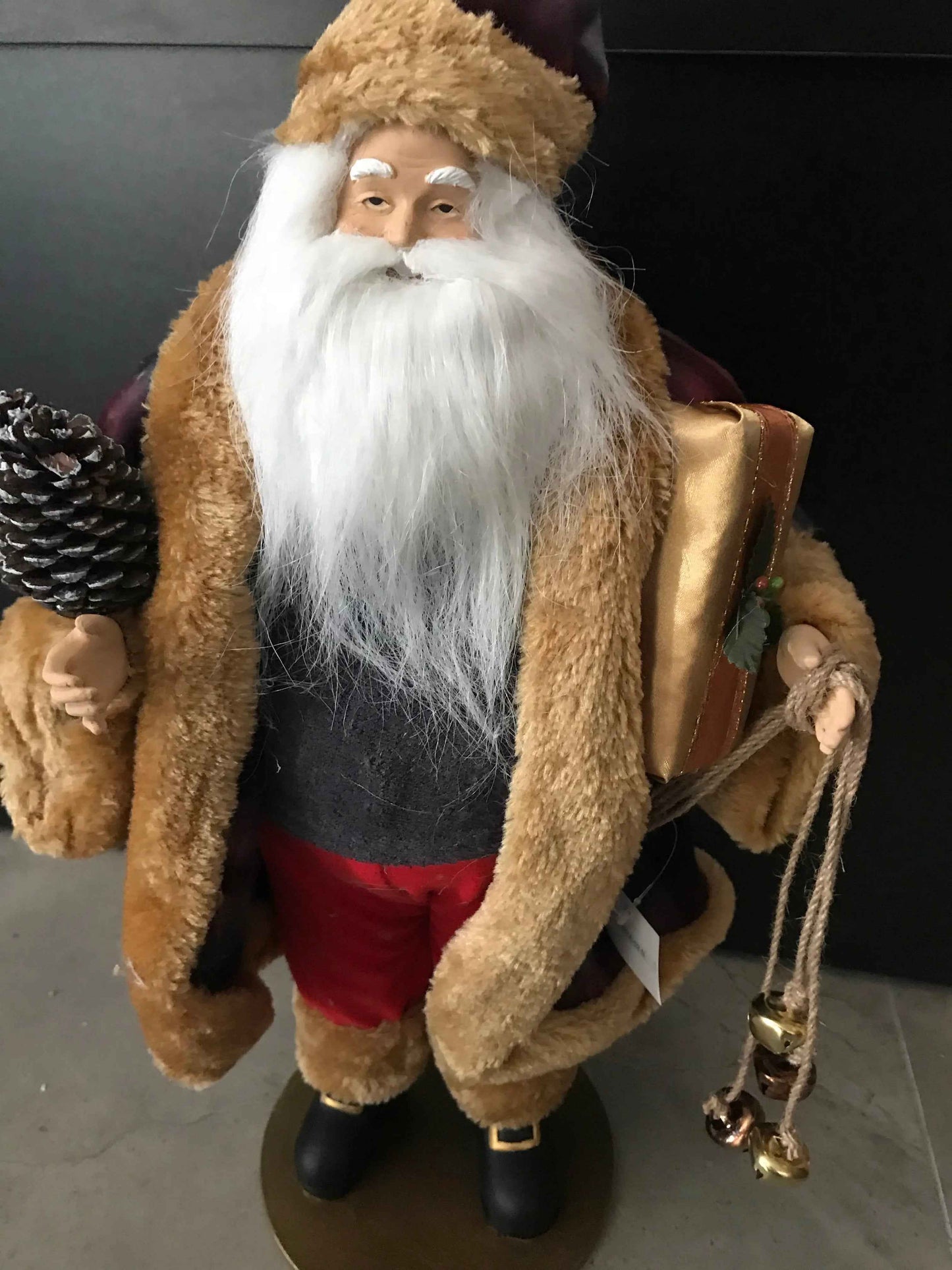49cm Christmas Decoration Ornament Santa Claus – Large Festive Santa Figurine, Holiday Home Christmas Display Decor