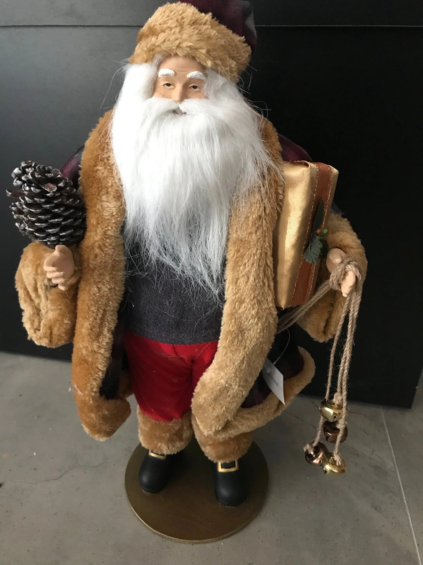 49cm Christmas Decoration Ornament Santa Claus – Large Festive Santa Figurine, Holiday Home Christmas Display Decor