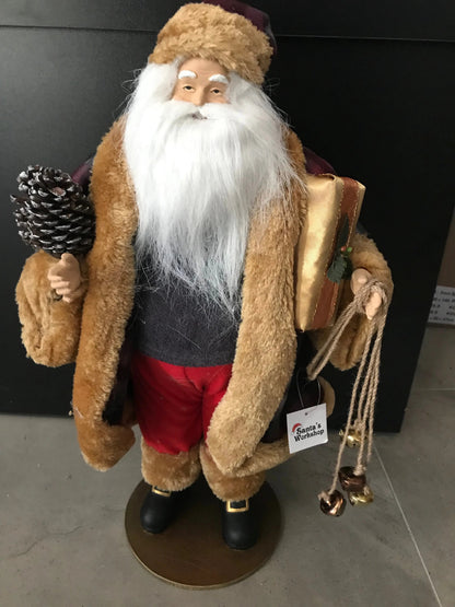 49cm Christmas Decoration Ornament Santa Claus – Large Festive Santa Figurine, Holiday Home Christmas Display Decor