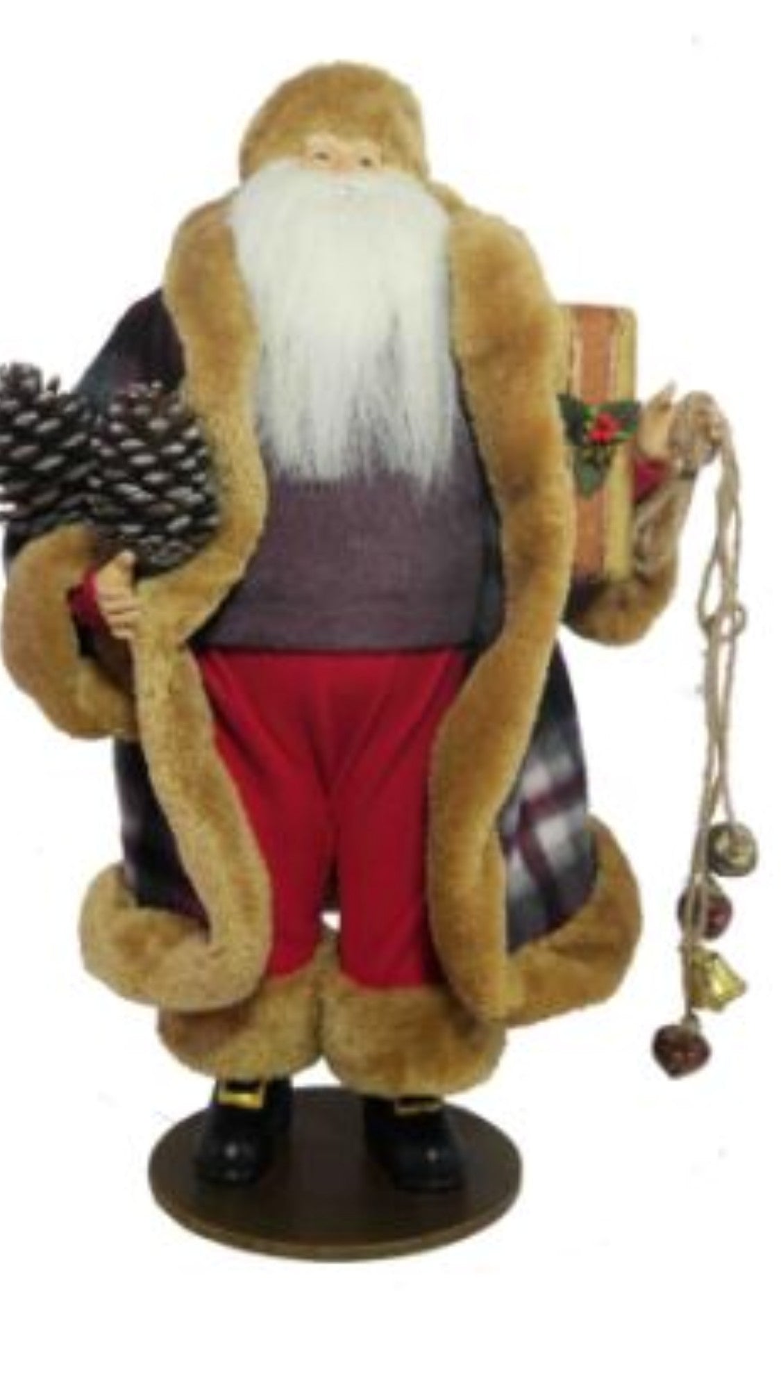 49cm Christmas Decoration Ornament Santa Claus – Large Festive Santa Figurine, Holiday Home Christmas Display Decor