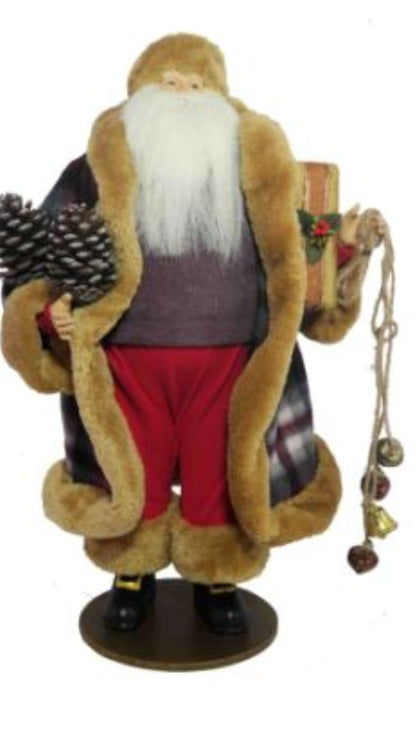 49cm Christmas Decoration Ornament Santa Claus – Large Festive Santa Figurine, Holiday Home Christmas Display Decor