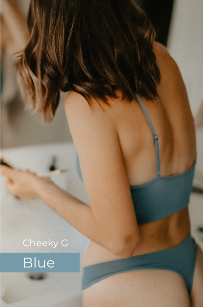 CHEEKY G STRING - BLUE
