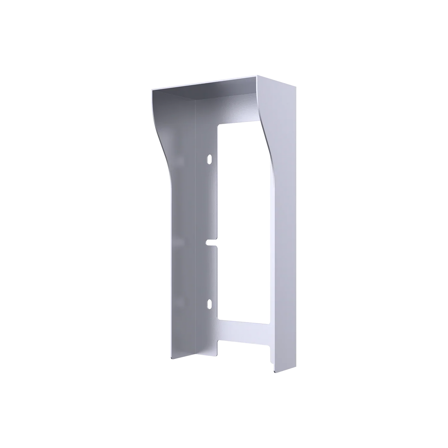 Akuvox R20K/R20B On‑Wall/In-Wall Rain Cover – Silver Steel Surface Mount Rain Hood for Akuvox R20K & R20B Intercom Units